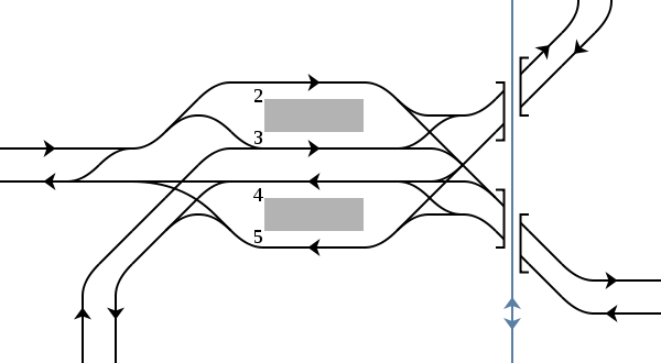 阪急淡路駅　配線図